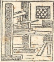 Notturno Napoletano 1520 printing press drawing