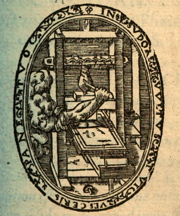loy Gibier's printing press drawing