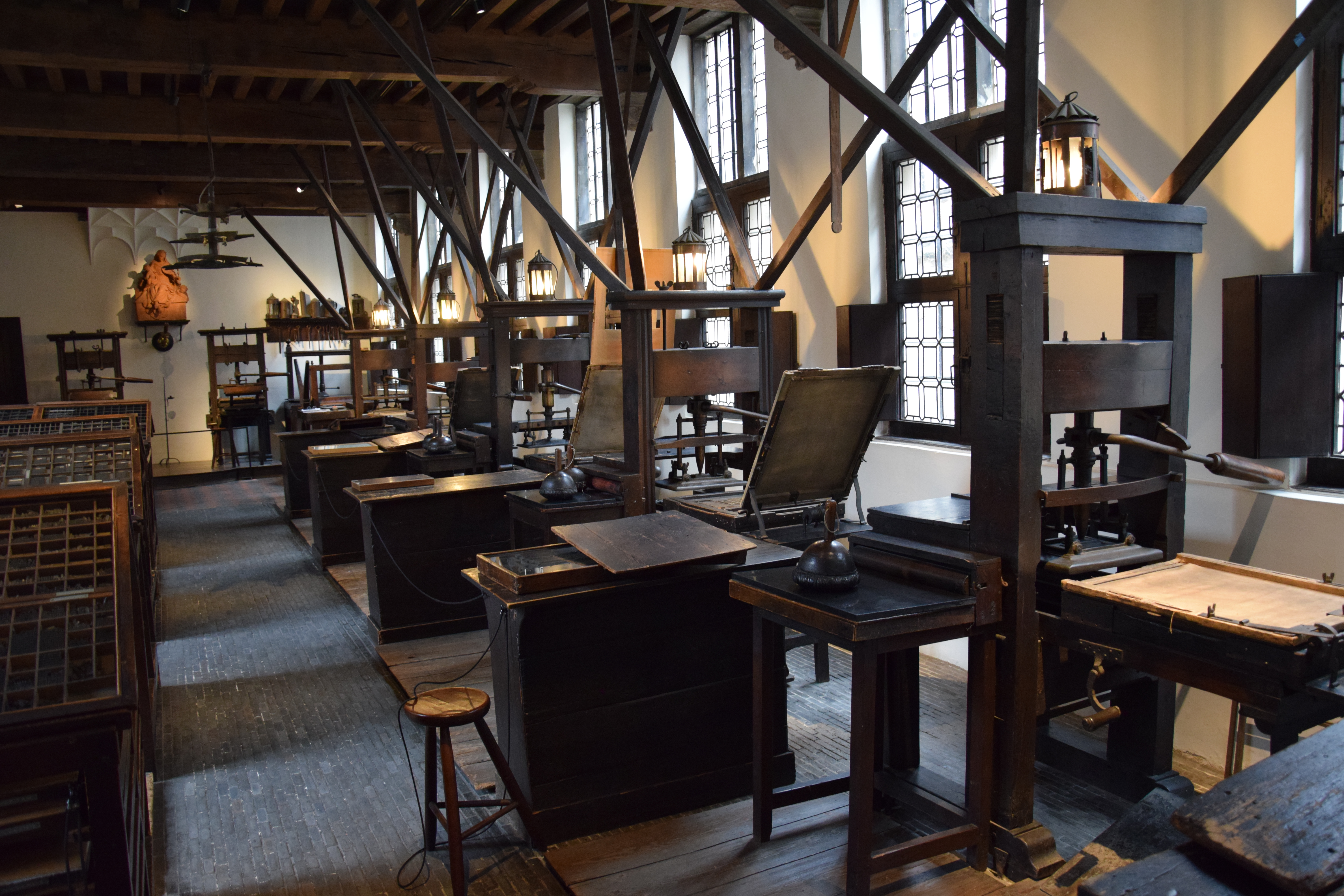 Plantin Moretus Museum: all seven presses